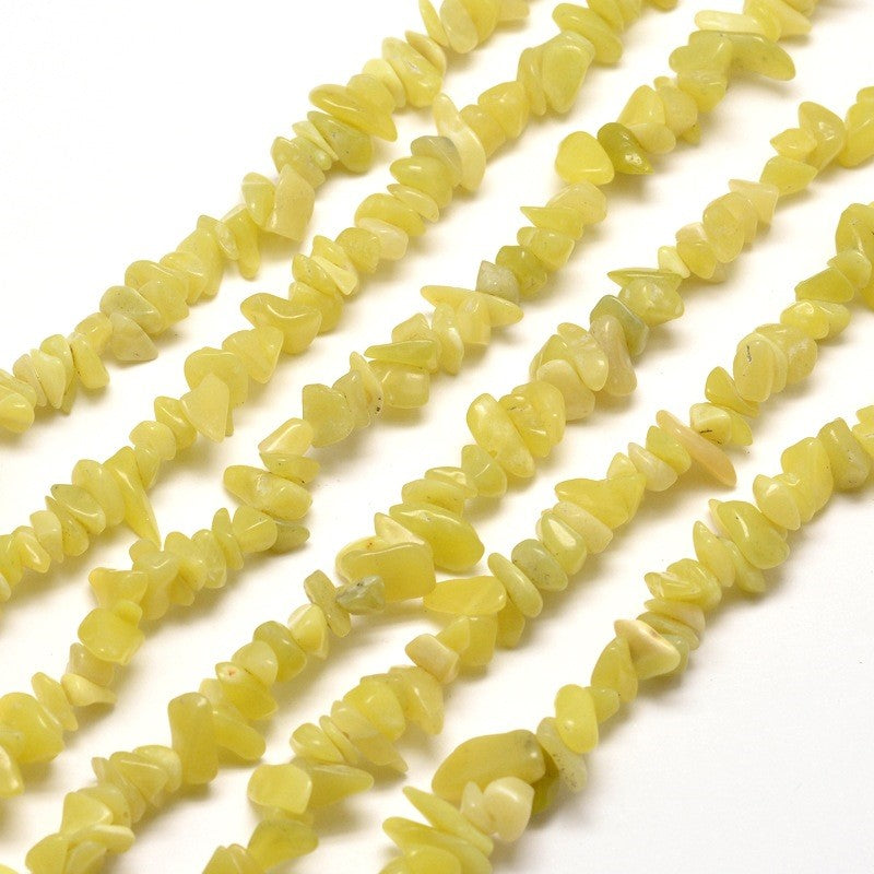 Lemon Jade Chip Beads