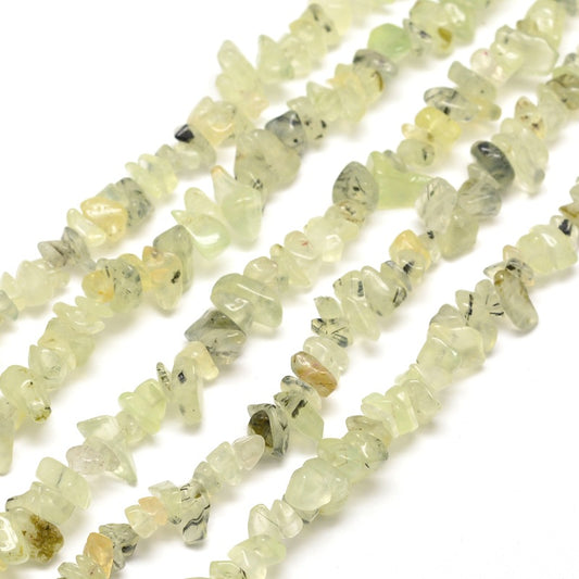 Prehnite Chip Beads