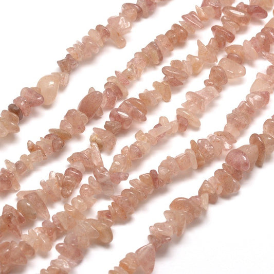 Strawberry Quartz Chip Beads