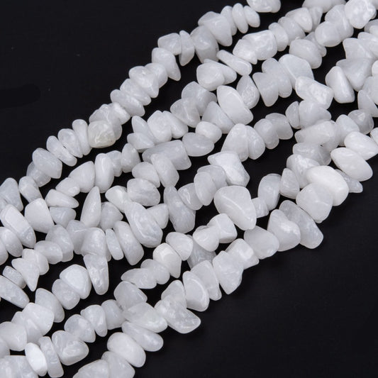 White Jade Chip Beads